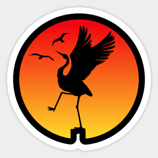 Crane Kick Sticker